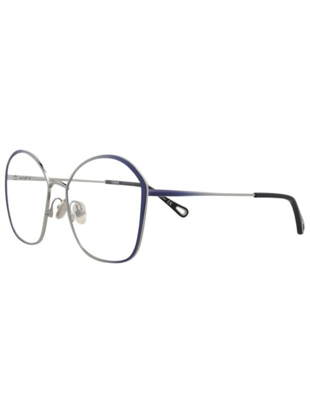 New Chloé Womens Square/Rectangle Blue Blue Transparent Fashion Designer Eyeglas